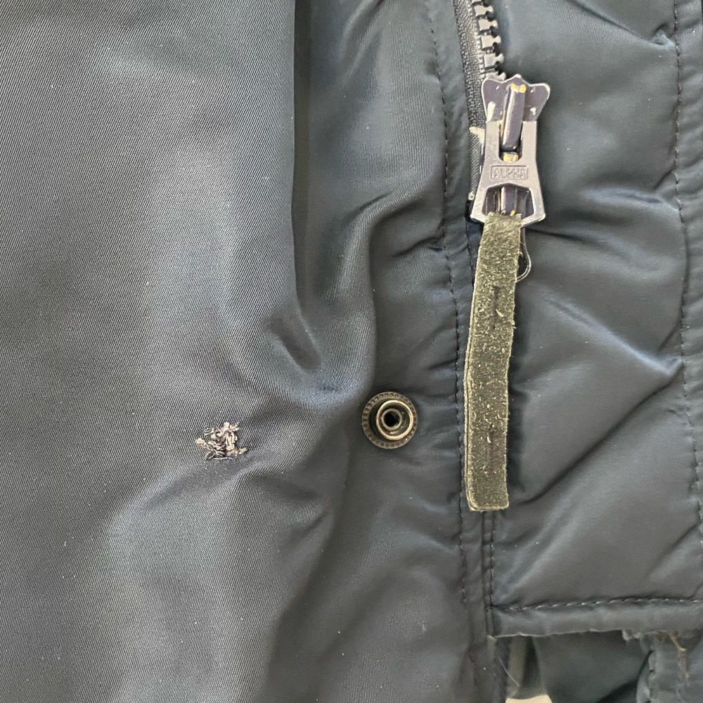 ALPHA INDUSTRIES INC. Navy Winter Jacket Size S - Picture 13 of 14